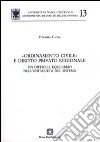 «Ordinamento civile» e diritto privato regionale libro