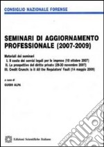 Seminari di aggiornamento professionale (2007-2009)