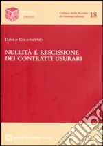 Nullità e rescissione dei contratti usurari libro