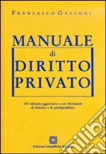 Manuale di diritto privato libro