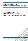 La responsabilità civile delle agenzie di rating nei confronti degli investitori libro di Sanna Paolo