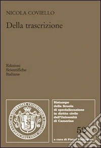 Della trascrizione libro