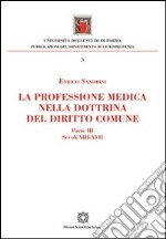 La professione medica nella dottrina del diritto comune