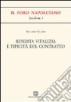 Rendita vitalizia e tipicità del contratto libro