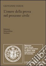 L'onere della prova nel processo civile libro