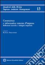 Conoscenza e informativa esterna d'impresa libro