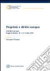 Proprietà e diritto europeo libro