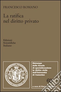 La ratifica nel diritto privato