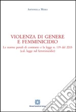 Violenza di genere e femminicidio