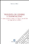 Violenza di genere e femminicidio libro