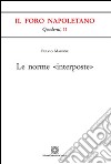 Le norme «interposte» libro di Marone Fulvio