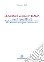 Le unioni civili in Italia libro