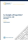 La famiglia all'imperfetto? Corso di diritto civile (2015-2016) libro