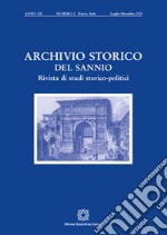 Archivio storico del Sannio. Rivista di studi storico-politici (2015). Vol. 2 libro