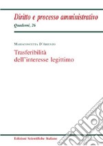 Trasferibilità dell'interesse legittimo libro