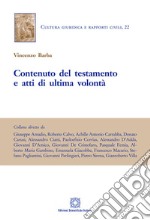 Contenuto del testamento e atti di ultima volontà libro