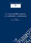 La responsabilità sanitaria tra continuità e cambiamento libro