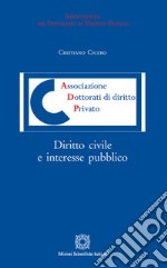 Diritto civile e interesse pubblico libro