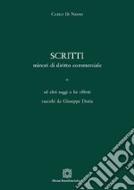 Scritti minori di diritto commerciale libro