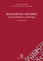 Separazione e divorzio nell'esperienza giuridica