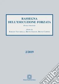 Rassegna dell'esecuzione forzata (2019). Vol. 2 libro