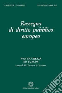 Rassegna di diritto pubblico europeo (2019). Vol. 2 libro