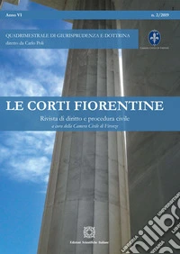 Le corti fiorentine. Rivista di diritto e procedura civile (2019). Vol. 2 libro