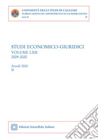 Studi economico-giuridici. Vol. 62/2: 2009-2020 libro