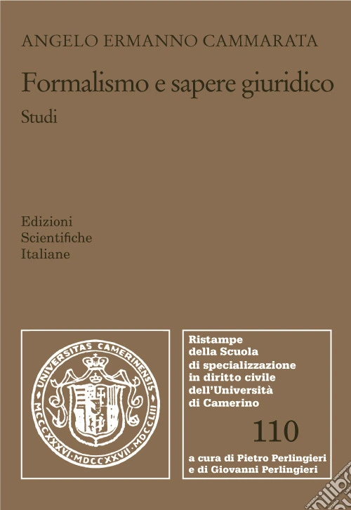 Formalismo e sapere giuridico. Studi