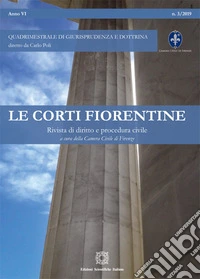 Le corti fiorentine. Rivista di diritto e procedura civile (2019). Vol. 3 libro