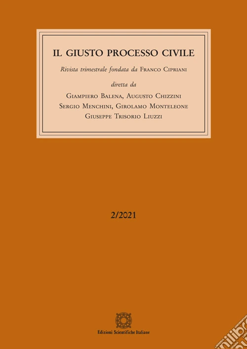 Il giusto processo civile (2021). Vol. 2