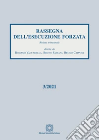 Rassegna dell'esecuzione forzata (2021). Vol. 3 libro