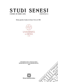 Studi senesi. Rivista giuridica (2021). Vol. 2 libro