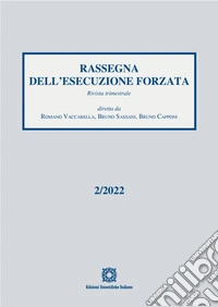 Rassegna dell'esecuzione forzata (2022). Vol. 2 libro