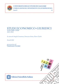 Studi economico-giuridici (2022). Vol. 1-2: Annali libro