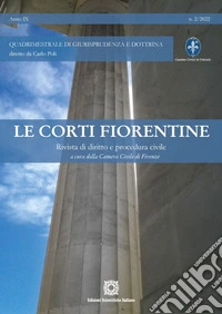 Le corti fiorentine. Rivista di diritto e procedura civile (2022). Vol. 2 libro