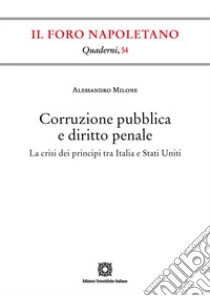 Corruzione pubblica e diritto penale. La crisi dei principi tra Italia e Stati Uniti