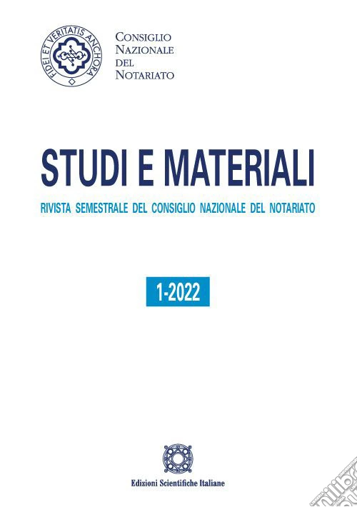 Studi e materiali (2022). Vol. 1