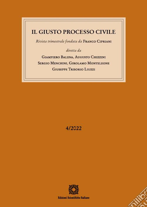 Il giusto processo civile (2022). Vol. 4