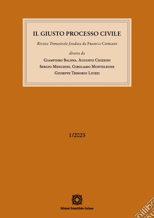 Il giusto processo civile (2023). Vol. 1