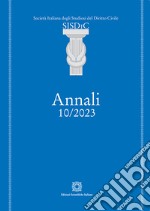 Annali della SISDiC (2023). Vol. 10 libro