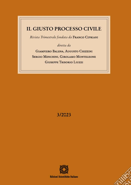 Il giusto processo civile (2023). Vol. 3