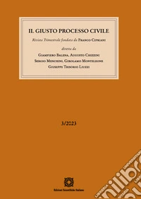 Il giusto processo civile (2023). Vol. 3 libro
