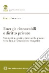 Energie rinnovabili e diritto privato. Strumenti negoziali e tutela dell'ambiente verso la nuova transizione energetica libro