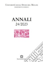 Annali del Dipartimento di scienze giuridico-sociali e dell'amministrazione (2023). Vol. 24 libro