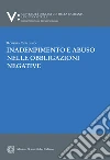 Inadempimento e abuso nelle obbligazioni negative libro