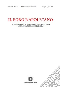 Il Foro napoletano. Dialoghi tra la dottrina e la giurisprudenza locale, nazionale ed europea (2023). Vol. 2 libro