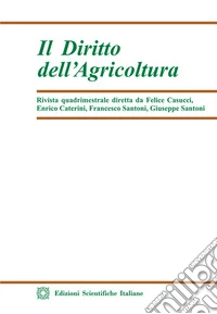 Il diritto dell'agricoltura (2023). Vol. 3 libro