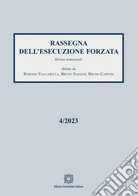 Rassegna dell'esecuzione forzata (2023). Vol. 4 libro