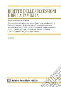 Diritto delle successioni e della famiglia (2023). Vol. 3 libro